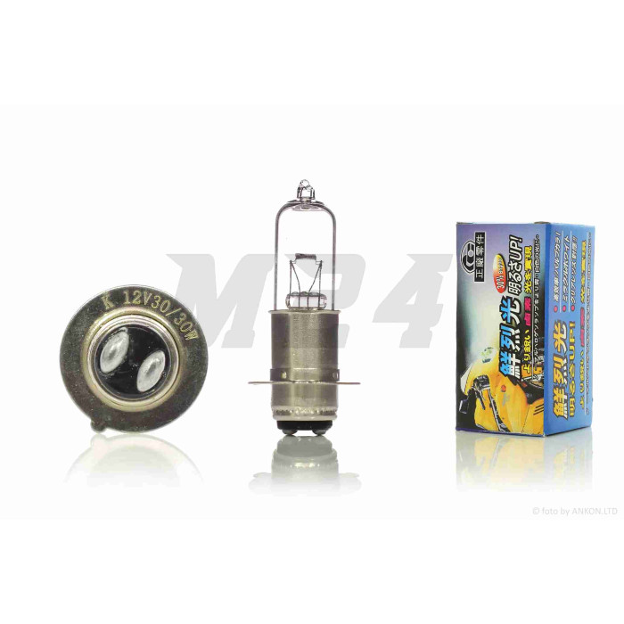 Лампа фари P15D-25-1 (H6M) 12V 30/30W 1 вус "SEE" (Sheng-E) ТАЙВАНЬ