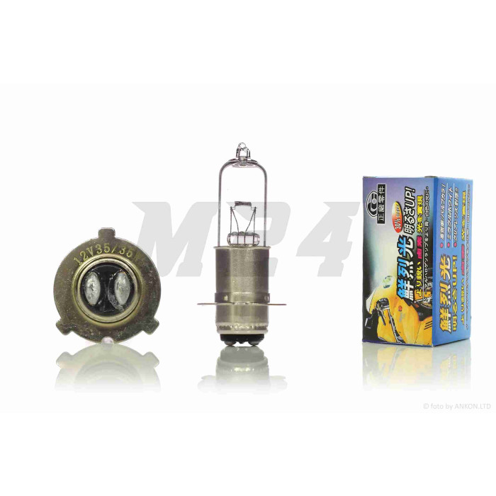 Лампа фари P15D-25-3 (H6M) 12V 35/35W 3 вуса "SEE" (Sheng-E) ТАЙВАНЬ