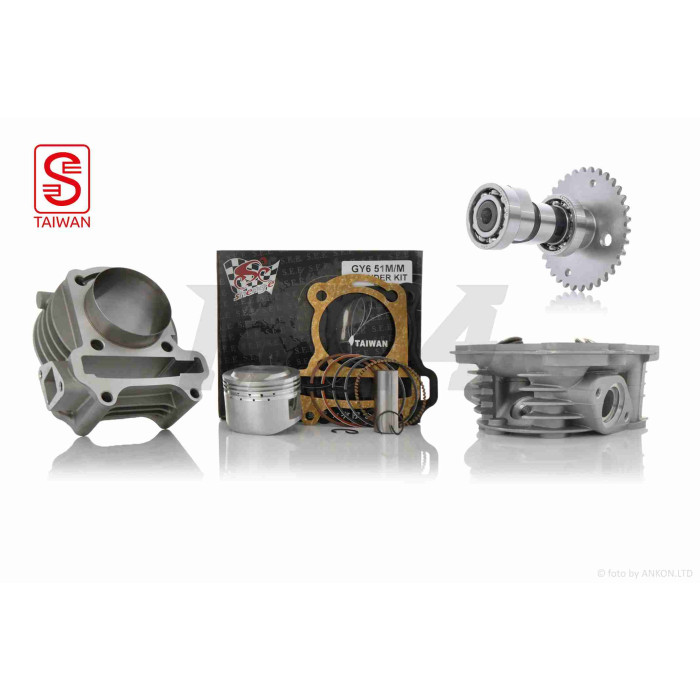 ЦПГ GY6 110 (51mm, тюнінг GY6 50) "SEE" (Sheng-E) (+голова +спорт распредвал) ТАЙВАНЬ