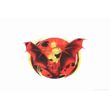 Наклейка Bat (50-70mm, червона)