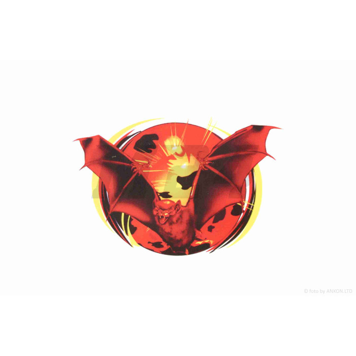 Наклейка Bat (50-70mm, червона)