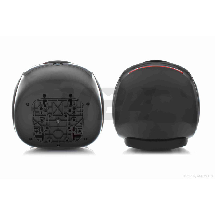 Кофр 32L 350*350*260mm #1737 (чорний глянсовий, крапля)
