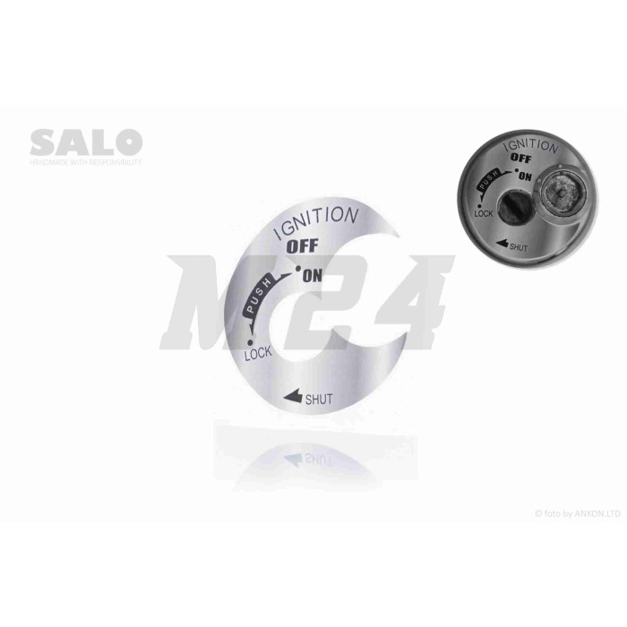 Наклейка замку запалювання LETS 4/5, V50 (срібляста) "SALO"