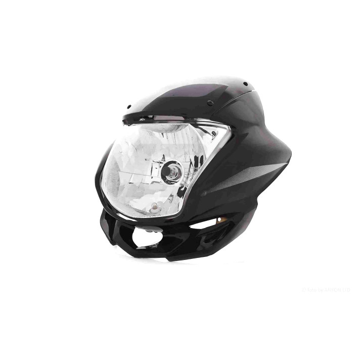 Обтічник ZS125/150 +фара, кріплення (чорний)
