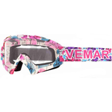 Кросові окуляри "VEMAR" #MJ-16/P1251/FLOWERS, візор безбарвний