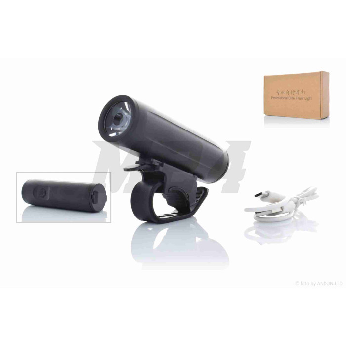 Фара велосипеда USB алюміній 2 режими +flash #DEN-055