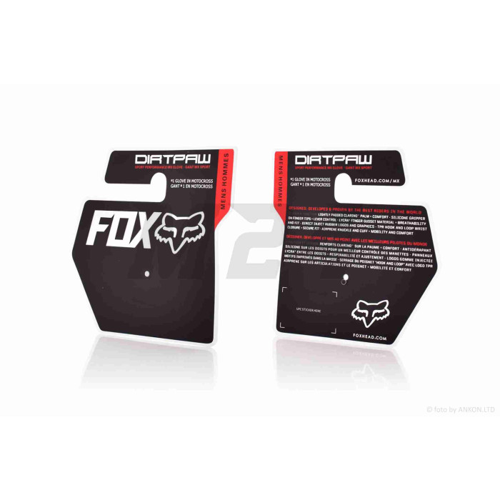 Рукавички вело "FOX" #RG-01, сенсорний палець, M, чорні