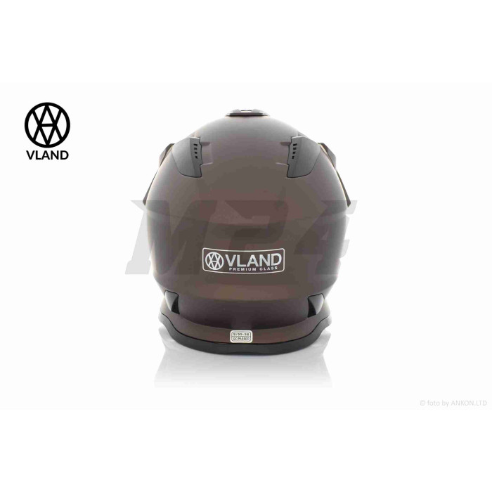 Шолом кросовий "VLAND" #819-7 +візор, S, bronze mat