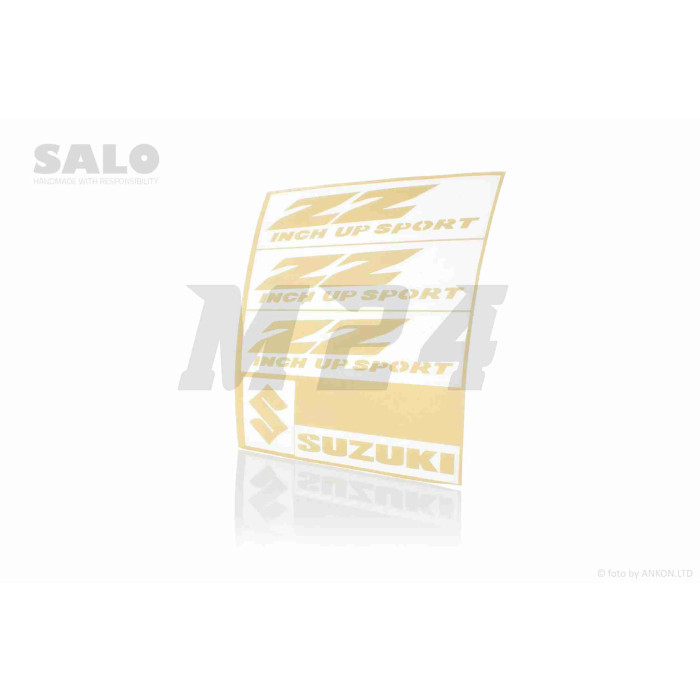 Наклейка SUZUKI ZZ (золотиста) "SALO"