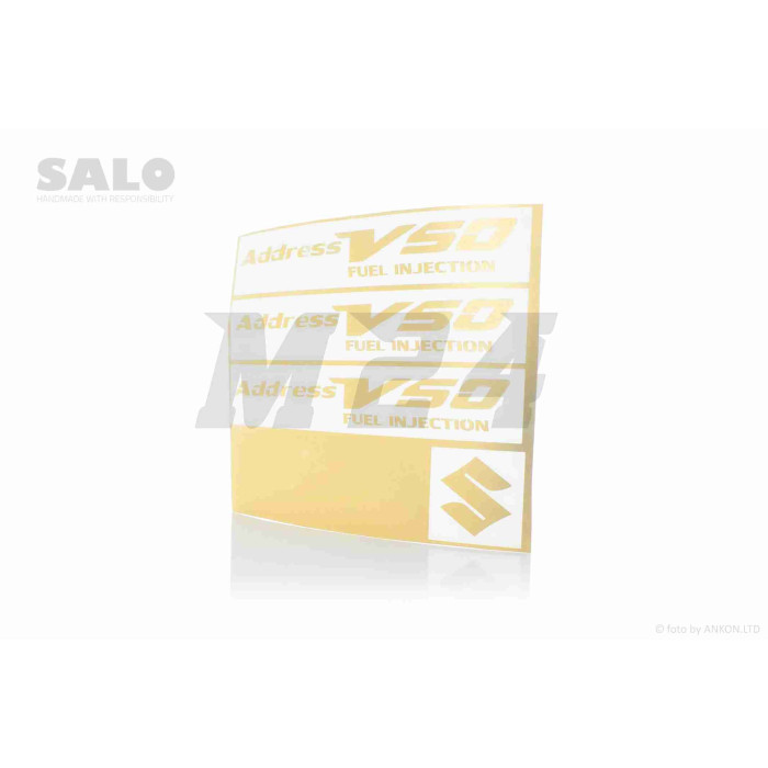 Наклейка ADDRESS V50 (золотиста) "SALO"