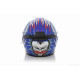 Шлем интеграл "VLAND" #M63 +очки, L, Blue/Red