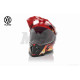 Шолом кросовий "VLAND" #819-7 +візор, XS, black/red