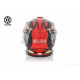 Шолом кросовий "VLAND" #819-7 +візор, XS, black/red