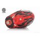 Шолом кросовий "VLAND" #819-7 +візор, XS, black/red