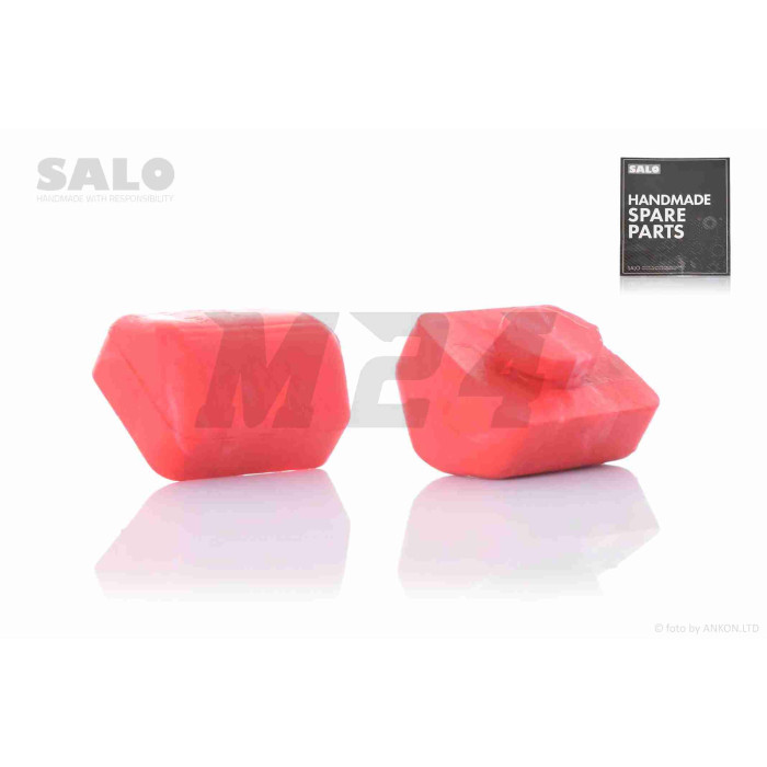 Відбійник центральної підніжки DIO, червоний "SALO"