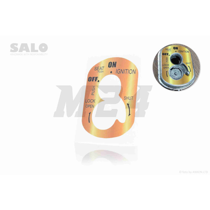 Наклейка замку запалювання DIO AF35 (золото) "SALO"