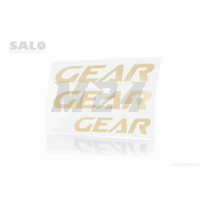 Наклейка GEAR (золотиста) "SALO"