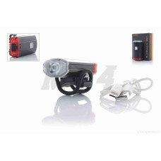 Фара велосипеда 1 діод 2 режими яскравості +Flash 100LM, USB #DEN-041