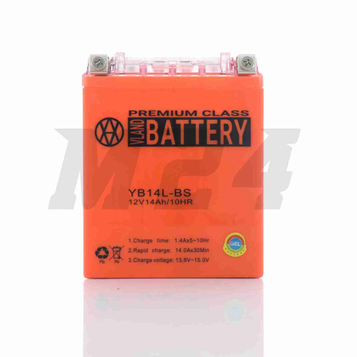 Акумулятор GEL 12V 14A 132-88-164mm YB14L-BS "VLAND" (2024)