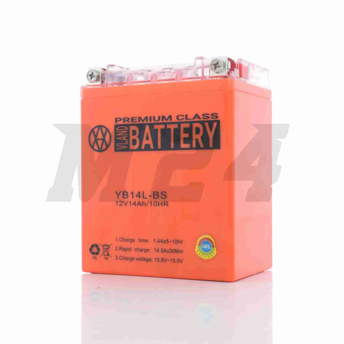 Акумулятор GEL 12V 14A 132-88-164mm YB14L-BS "VLAND" (2024)