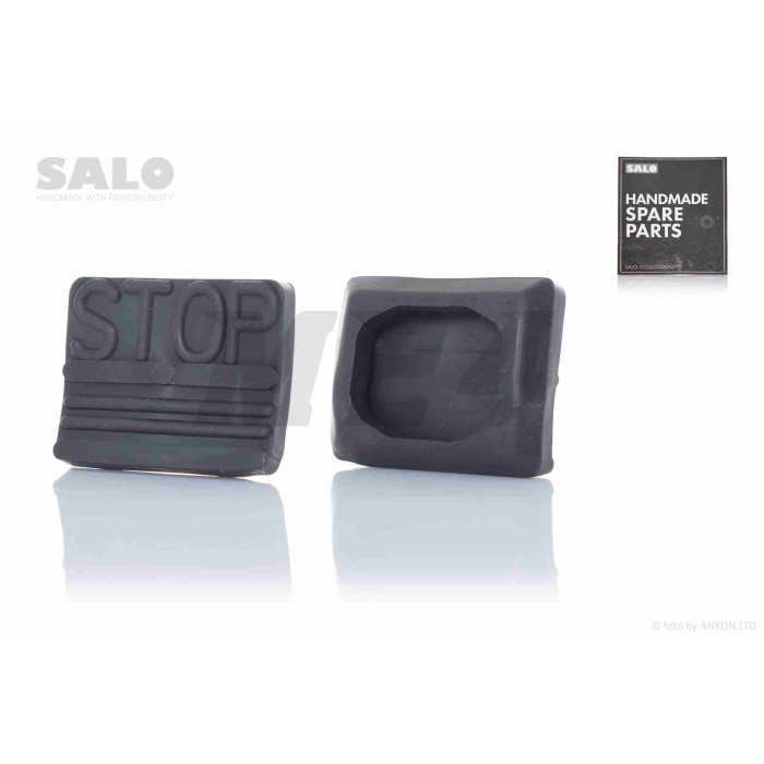 Накладка педалі гальма GEAR чорна (STOP) "SALO"