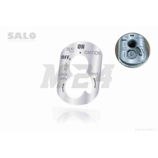 Наклейка замку запалення DIO AF35 (срібляста) "SALO"