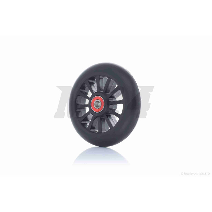 Колесо на самокат із підшипником 608-2RS, пластмасове, чорне, D110mm #LZ-004