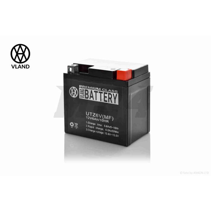 Акумулятор GEL 12V 6A 113-70-103mm UTZ6V "VLAND" (2025) DIO AF56