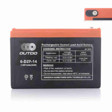 Акумулятор AGM 12V 15A 150-101-99mm 6-DZF-15 тяговий "OUTDO" (E-bike, електро вело/скутери 2025)