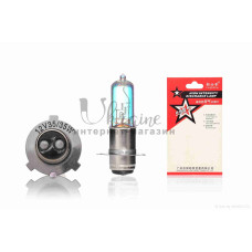 Лампа фари P15D-25-3 12V 35/35W синя "LBD" (3 вуса)