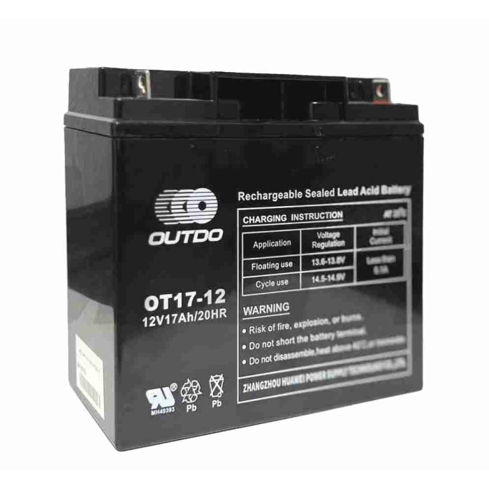 Акумулятор SLA 12V 18A 181-77-167-167mm OT17-12 "OUTDO" (08.2023)