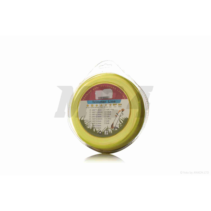 Ліска коси (бухта) 2.4mm зірка 60m "TL" (жовта, блістер)