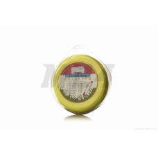Леска косы (бухта) 2.0mm косичка 60m "TL" (желтая, блистер)