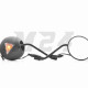 Дзеркала Delta M8/10 R+R круглі, чорні, з поворотами "LIPAI"