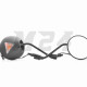 Дзеркала Delta M8/10 R+R круглі, чорні, з поворотами "LIPAI"