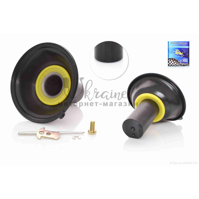 Мембрана карбюратора затворна GY6 80 18mm +голка "LIPAI"