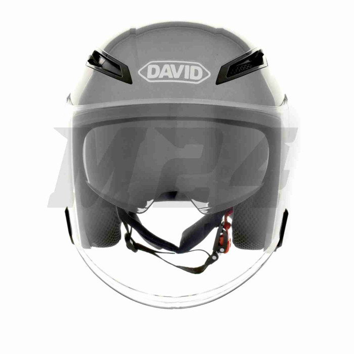 Шолом відкритий "DAVID" (#D019, сірий, L, окуляри, ABS)