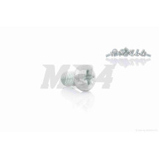 Гвинт M5 L8 із закругленою головкою, хрест (10шт, хром)
