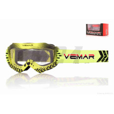 Окуляри кросові дитячі "VEMAR" #VM-1018/#A+U2537, зелені, візор безбарвний