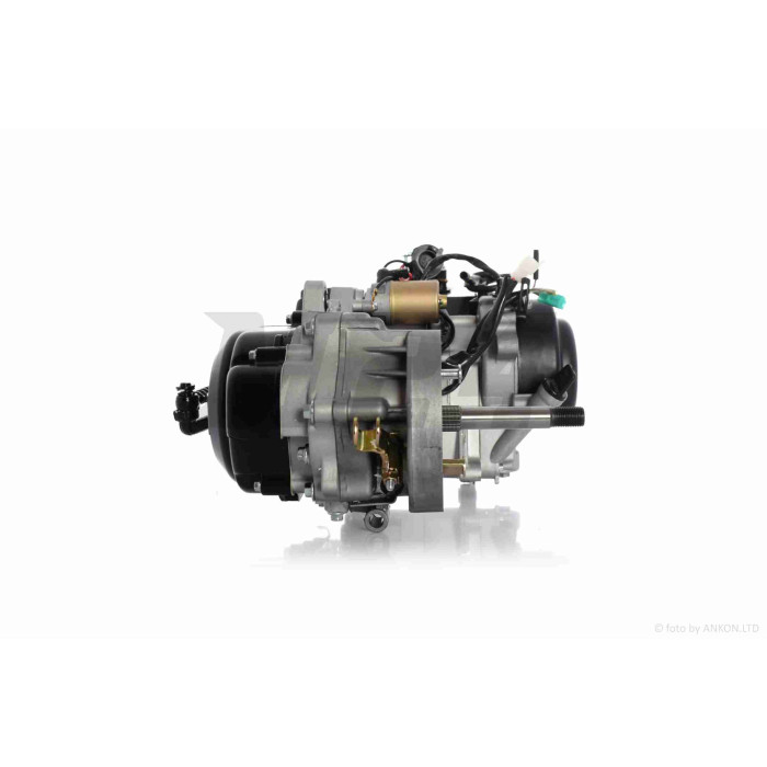 Двигун GY6 80cc 43cm, під два амортизатори +карбюратор, комутатор, котушка запалювання "SEE-SL"