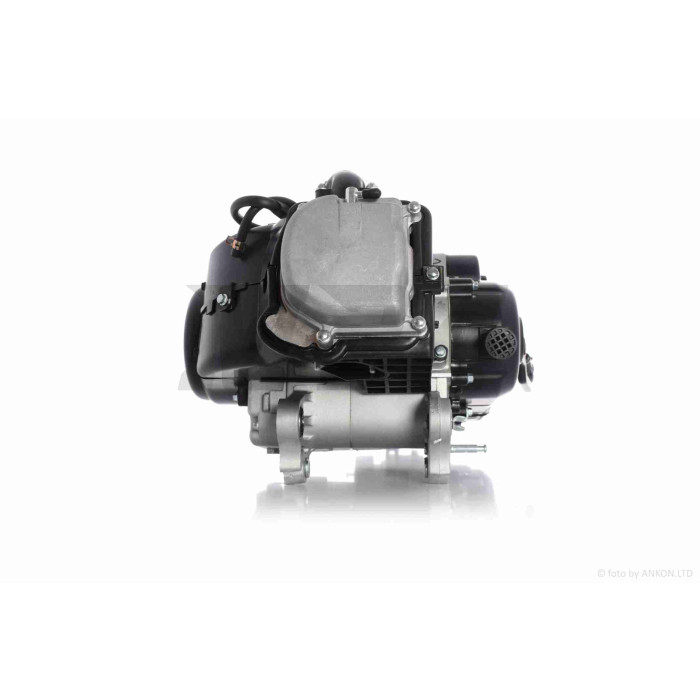 Двигун GY6 80cc 43cm, під два амортизатори +карбюратор, комутатор, котушка запалювання "SEE-SL"