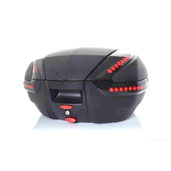 Кофр #898/3 59*45.5*32.5, 47L поліпропіленовий, переносний, діодний габарит+стоп-сигнал "LIPAI"