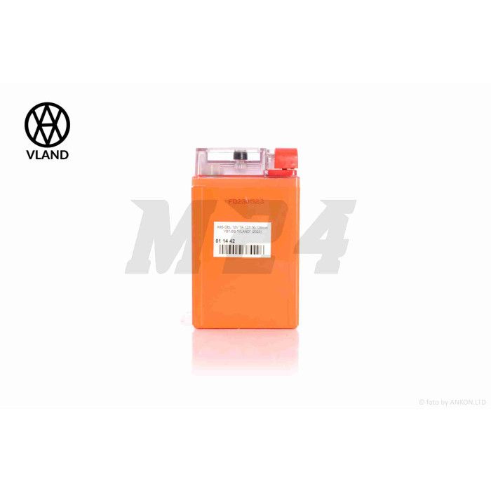 Акумулятор GEL 12V 7A 137-76-128mm YB7-BS "VLAND" (2025)