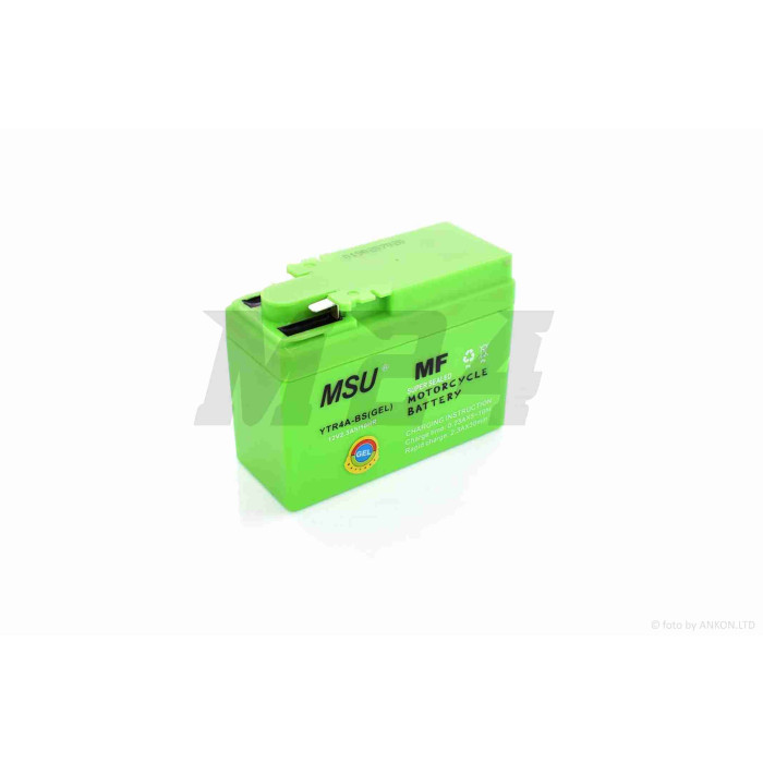 Акумулятор GEL 12V 2.3A Honda 115-50-85mm YTR4A-BS "MSU" (2025)