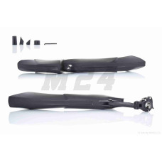 Крила бризковики вело пластмас (чорні) #DNB-009 #FK-870F/R