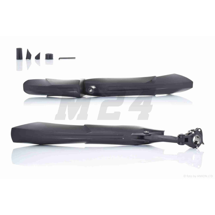 Крила бризковики вело пластмас (чорні) #DNB-009 #FK-870F/R