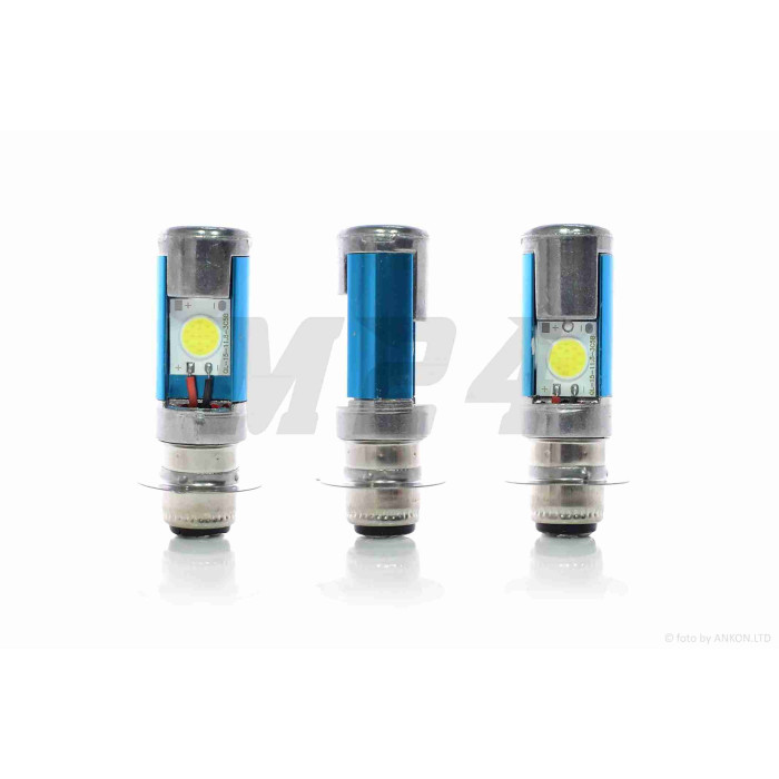 Лампа фари діодна P15D-25-1 12V 35/35W 1 вус, 2 кристали #2