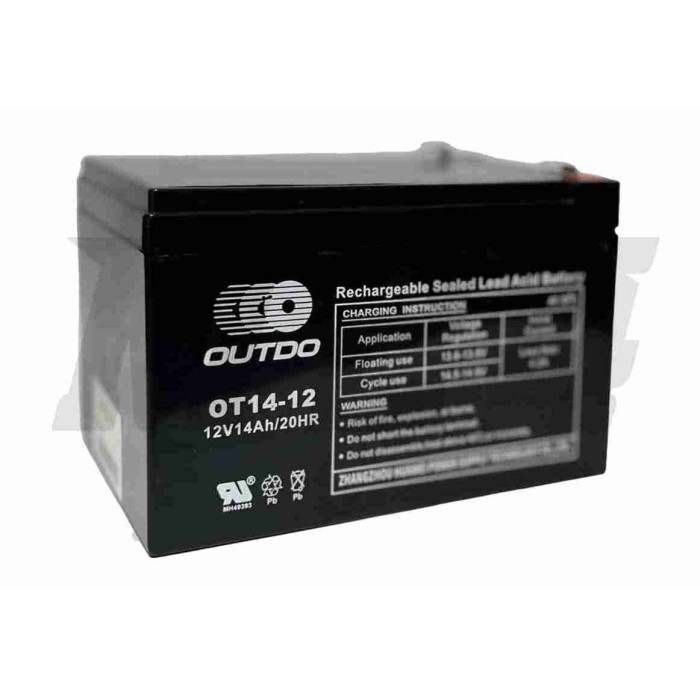 Акумулятор SLA 12V 14A 151-98-95mm OT14-12 "OUTDO" (08.2023)