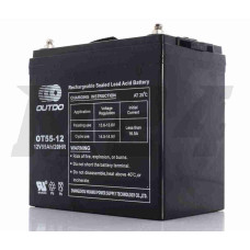 Акумулятор SLA 12V 55A 229-166-210mm OT55-12 "OUTDO" (2023)