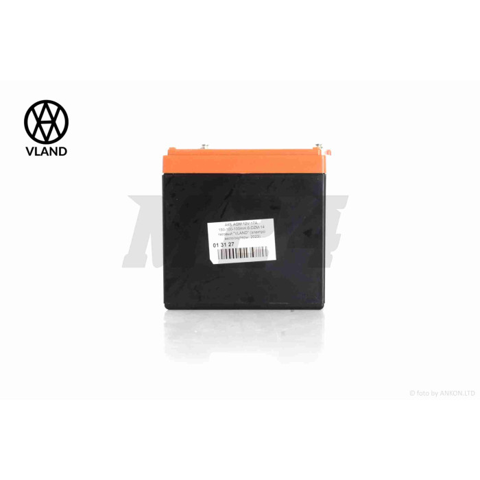 Акумулятор AGM 12V 17A 150-101-99mm 6-DZM-14 тяговий "VLAND" (електро вело/скутери, 2025)
